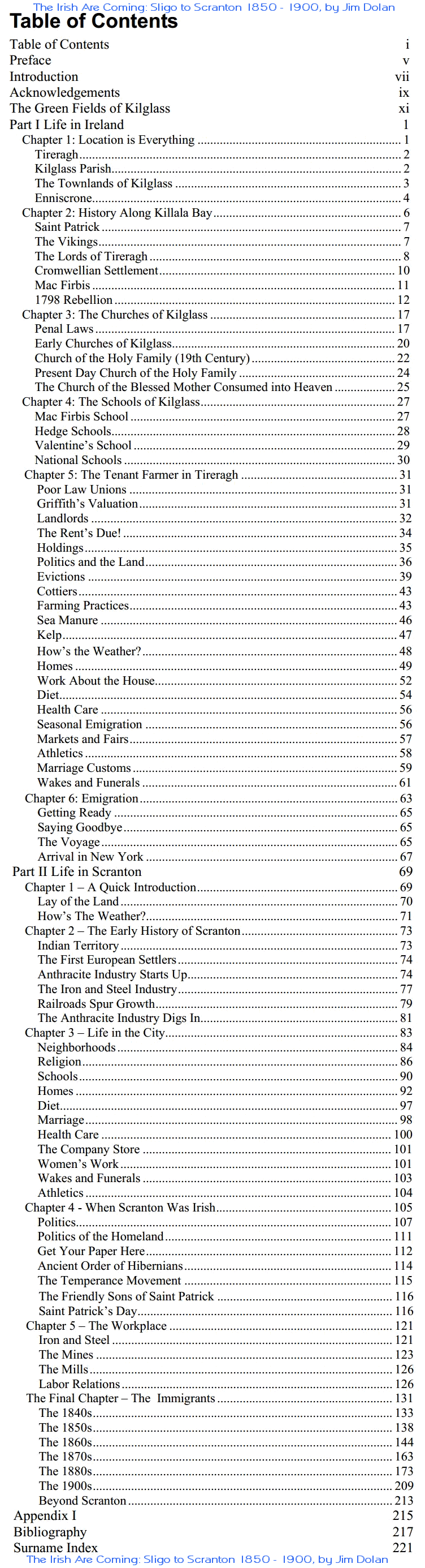 Table of Contents